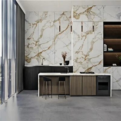 Countertop Cegin Gwydr Grisialog Nano
